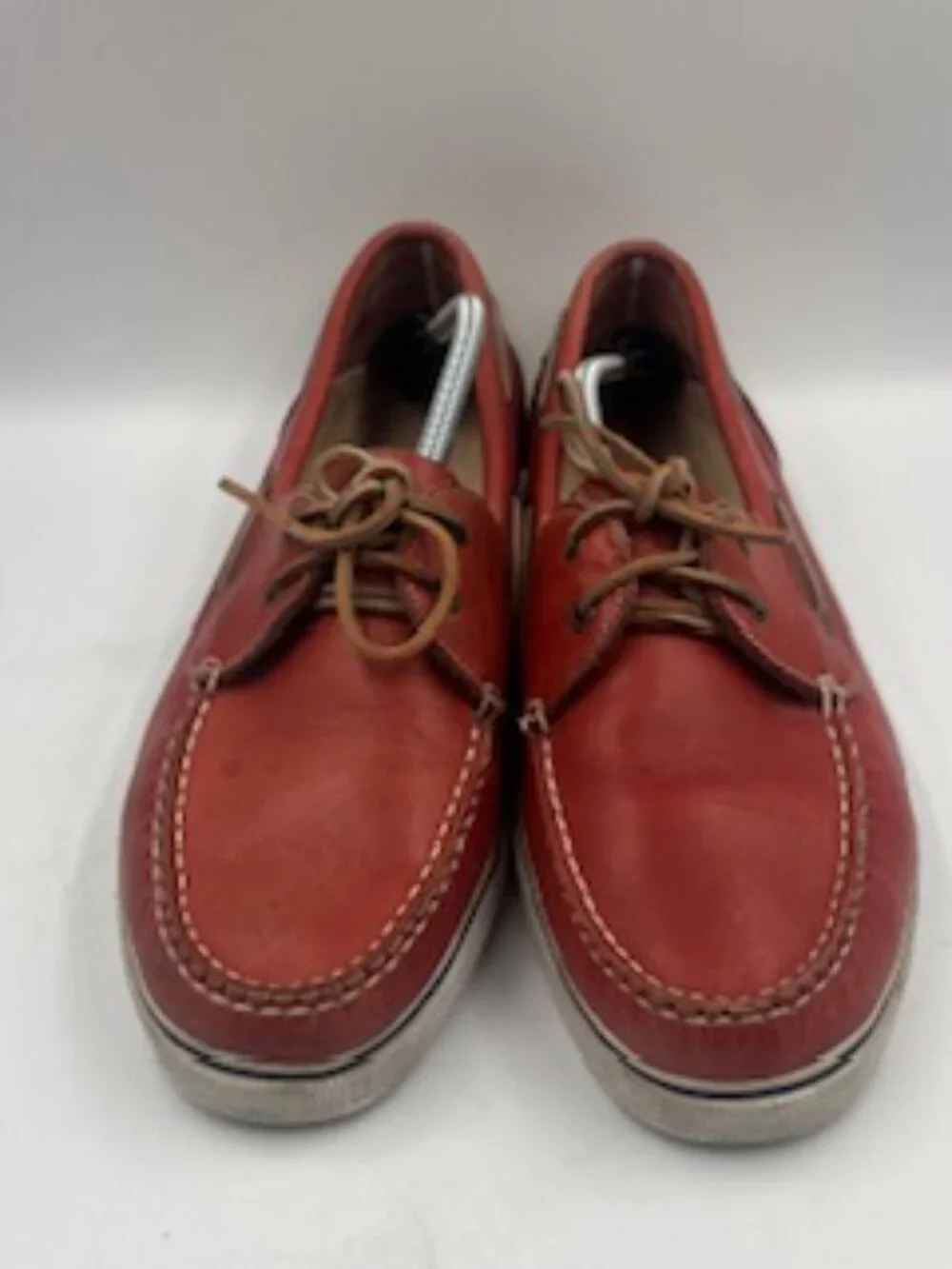 Cole Haan Boat Shoes Men’s size 12 Red Leather Slip On